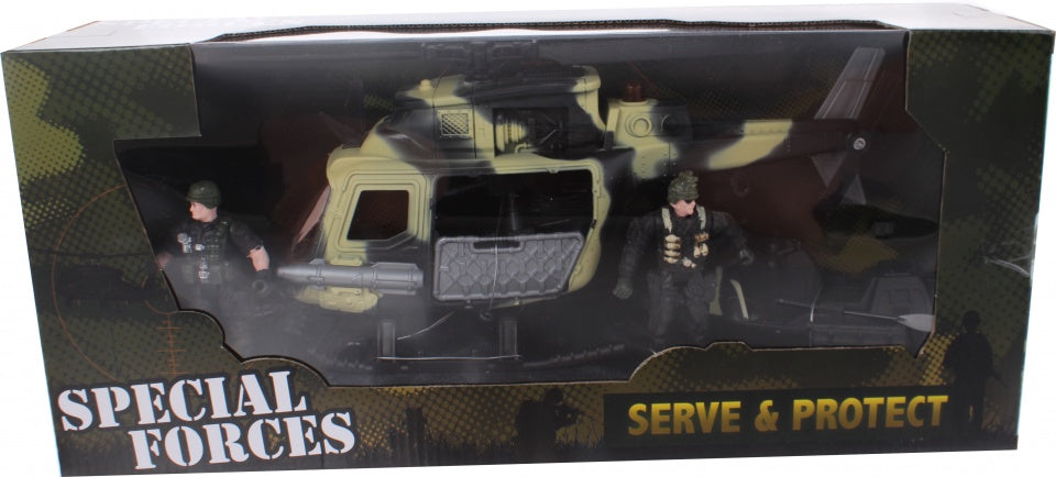 speelset leger Army Forces helicopter/waterski