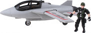 speelset vliegtuig Combat Force 26 cm grijs