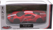 sportauto schaalmodel 1:43 8 cm Ford GT rood