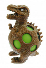 squeezy Dino - lambeosaurus 10 cm bruin