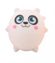 squishy pandabeer kneedfiguur 8 cm wit