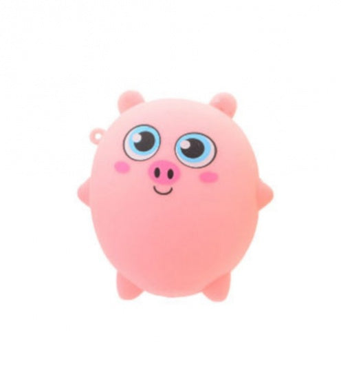 squishy varken kneedfiguur 8 cm roze