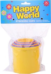 stapelbekers Happy World 10 stuks