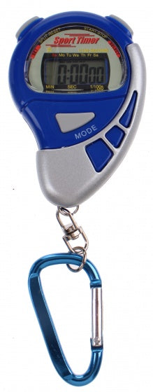 stopwatch Sports Active met alarm blauw