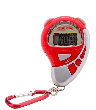 stopwatch Sports Active met alarm rood