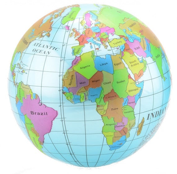 strandbal Globe 20 cm vinyl