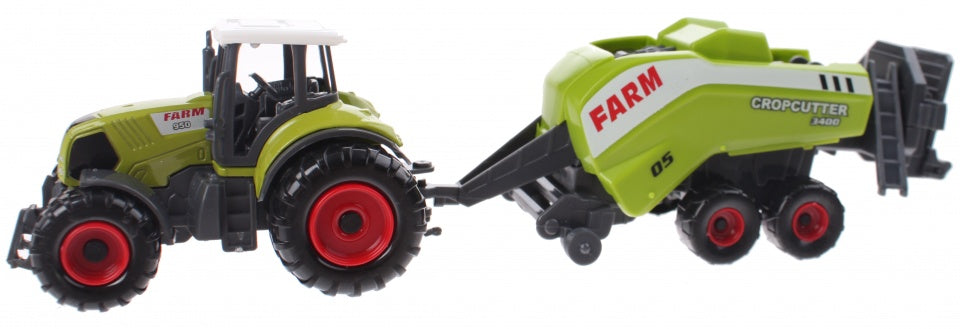 tractor met hakselaar groen 22 cm