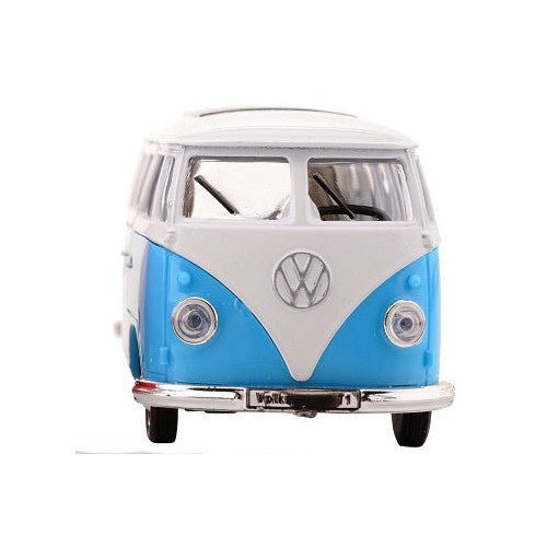 Volkswagen Bus T1 1:38 die-cast pull back blauw