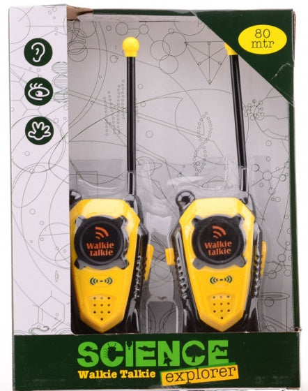 walkie-talkie-set Science Explorer 2-delig 80 mtr