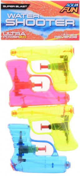 waterpistolenset Aqua Fun 4 stuks 11 cm