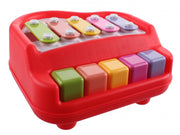 2-in-1 xylofoon/piano 17 cm multicolor