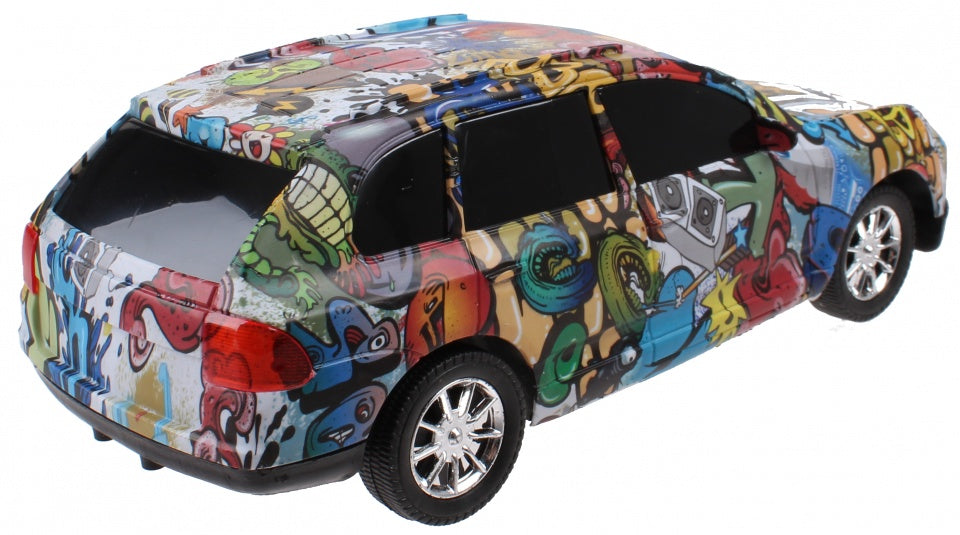 auto Speed King Graffiti jongens frictie 25 cm