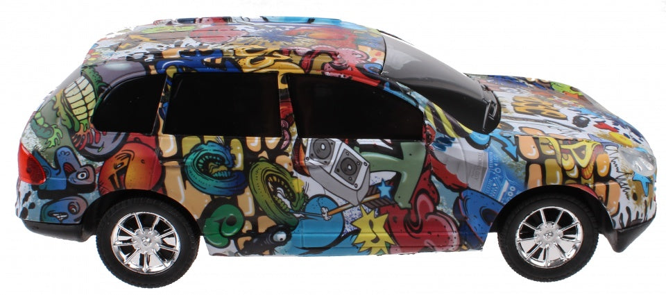 auto Speed King Graffiti jongens frictie 25 cm