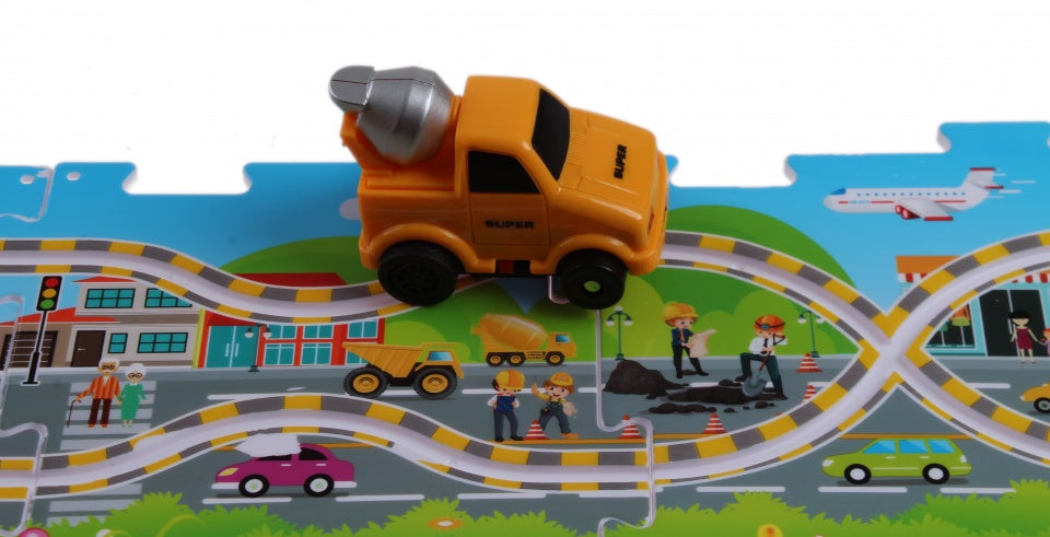 betonwagen met baan