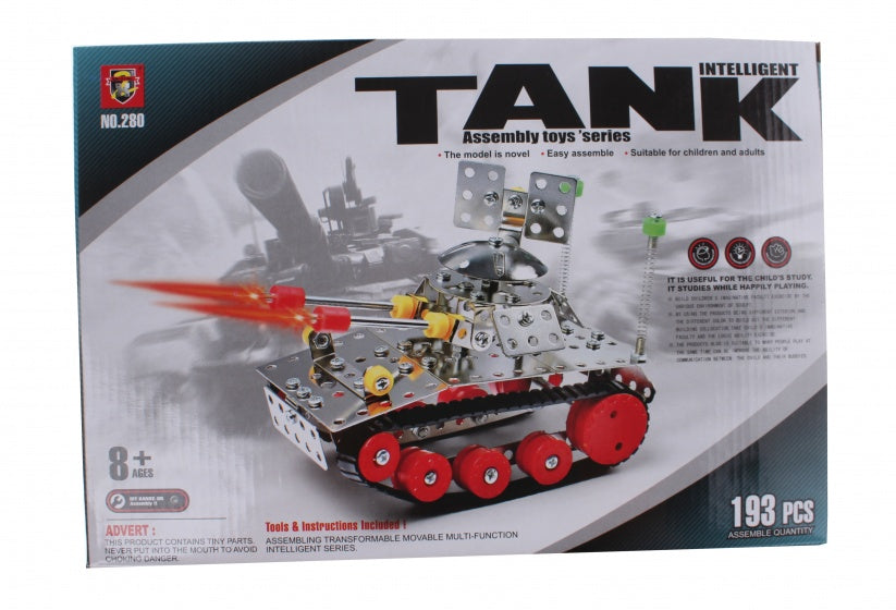 bouwpakket intelligent tank 193-stuks zilver