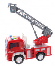 brandweerauto Firefighter jongens 18 cm rood/grijs