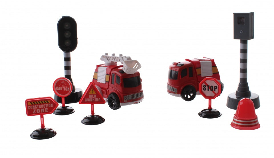 brandweerset Traffic City 9-delig
