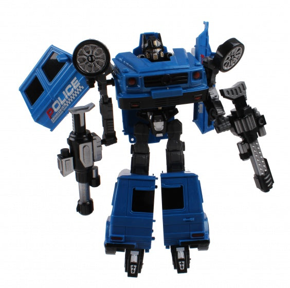 Deformation robot Swat Police blauw