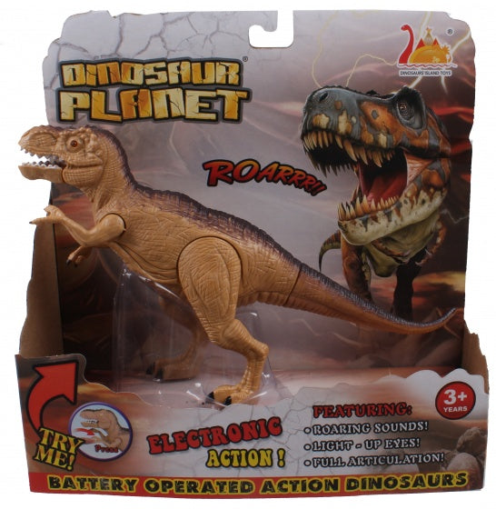 Dino Planet Tyrannosaurus 25 cm jongens bruin