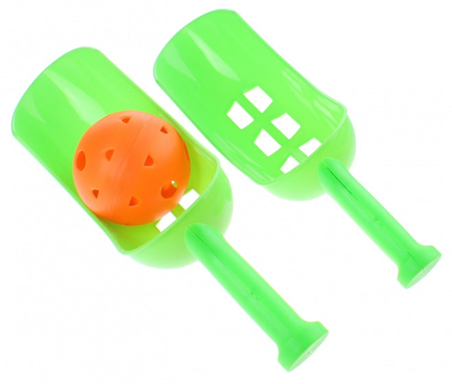 gooi- en vangspel 37 cm groen 3-delig