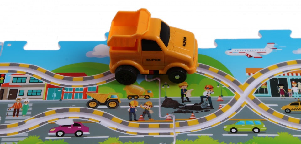 kiepwagen met baan
