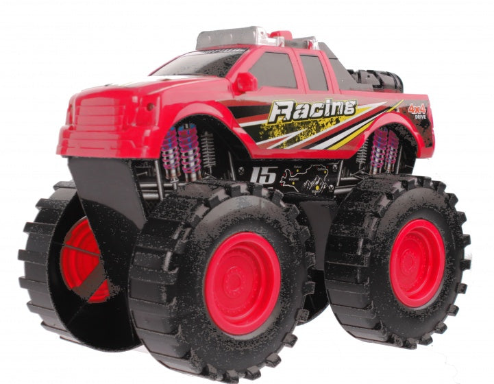 monstertruck met licht en geluid rood 19 cm