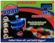 racebaan Magic Road 64-delig blauw
