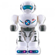 robot met licht en geluid 18 cm wit