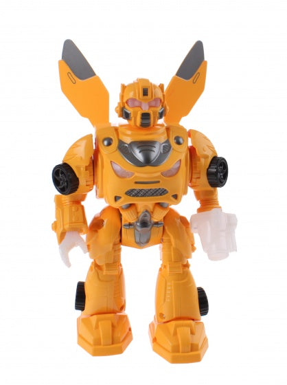 robot met licht en geluid 22 cm oranje