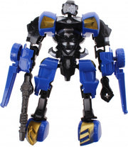 robot transformer auto blauw 18 cm