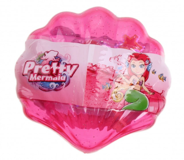 schelp met zeemeermin 7 cm roze