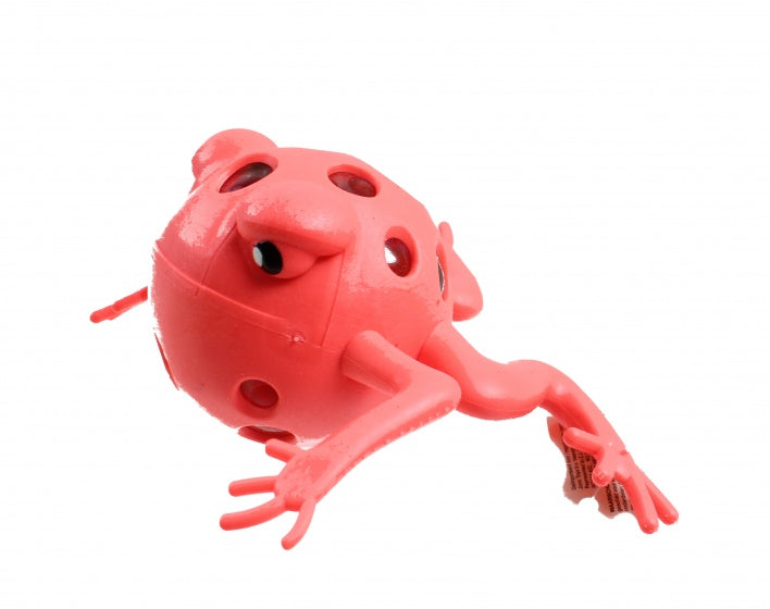 stressbal kikker 9 cm roze