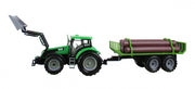 tractor met houtoplegger 48 cm groen