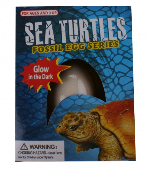 uithak-ei met glow in the dark schildpad 8 cm
