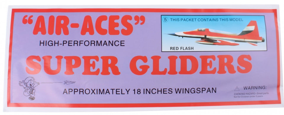 vliegtuig foam air-aces super red flash 45 cm rood