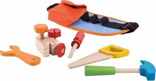 gereedschapsriem met houten gereedschap 9-delig