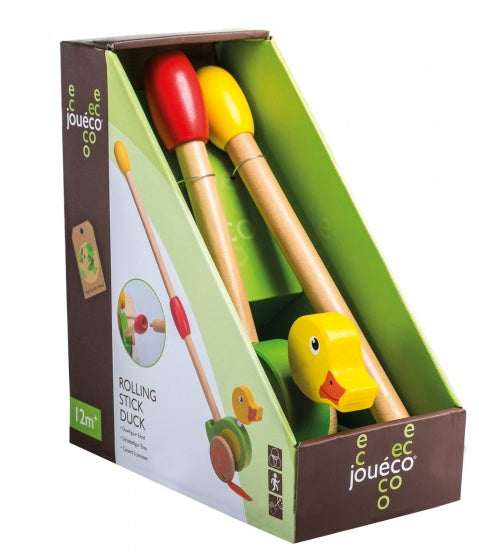 houten duwfiguur eend