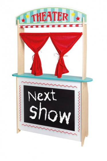 houten theater en winkel 2 in 1