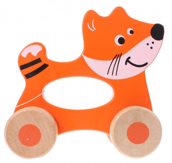 rollend dier vos 12 cm oranje