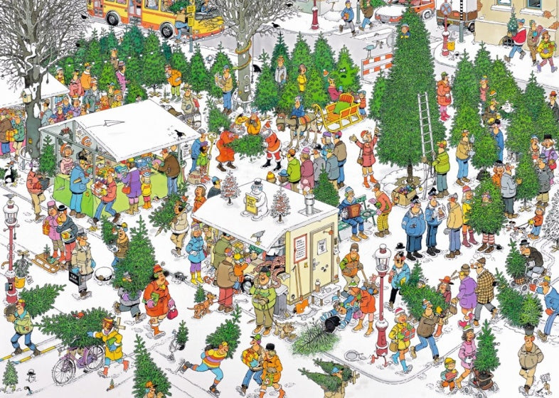Jan van Haasteren 2-in-1 legpuzzel Kerst 1000 stukjes