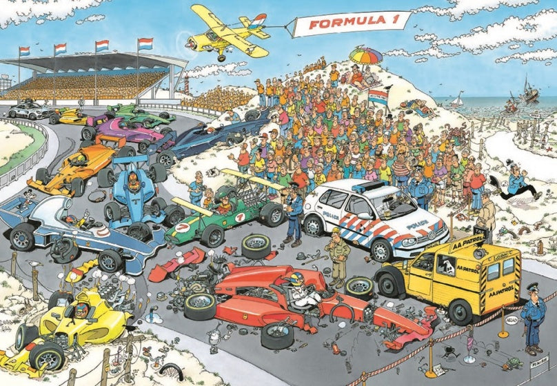 legpuzzel Jan van Haasteren Formule 1 De Start 1000 stukjes