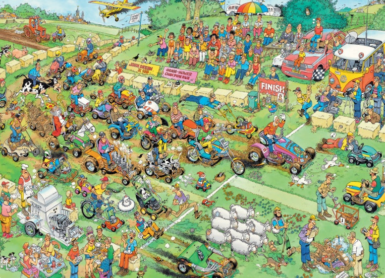 legpuzzel Jan van Haasteren Grasmaaierrace 1000 stukjes