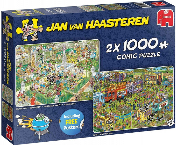 legpuzzel Jan van Haasteren 2-in-1 Food Truck Festival 1000 stukjes