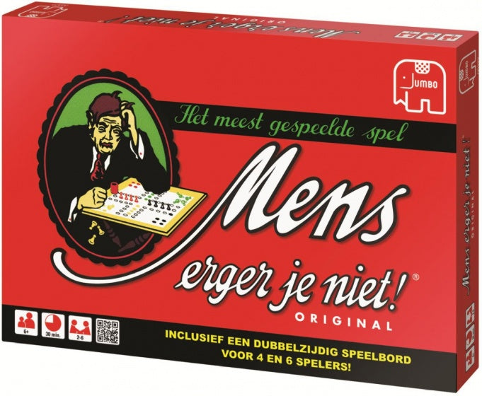 mens erger je niet 28 x 20 x 4 cm 18-delig