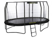 trampoline met net JumpPod Oval 396 x 274 cm zwart (2016)
