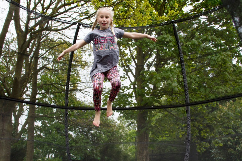 trampoline met net en ladder ZorbPOD 366 cm zwart