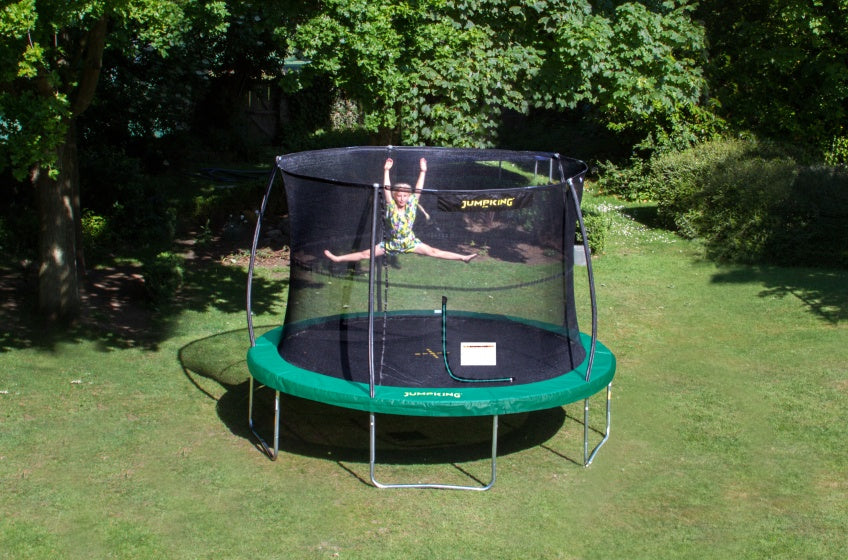 trampoline met veiligheidsnet JumpPod Classic 305 cm groen