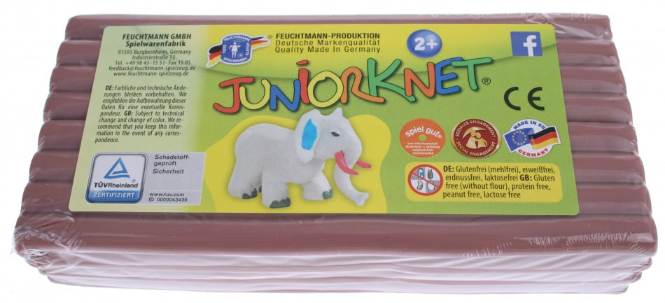 boetseerpasta Juniorknet 500 gram plasticine bruin