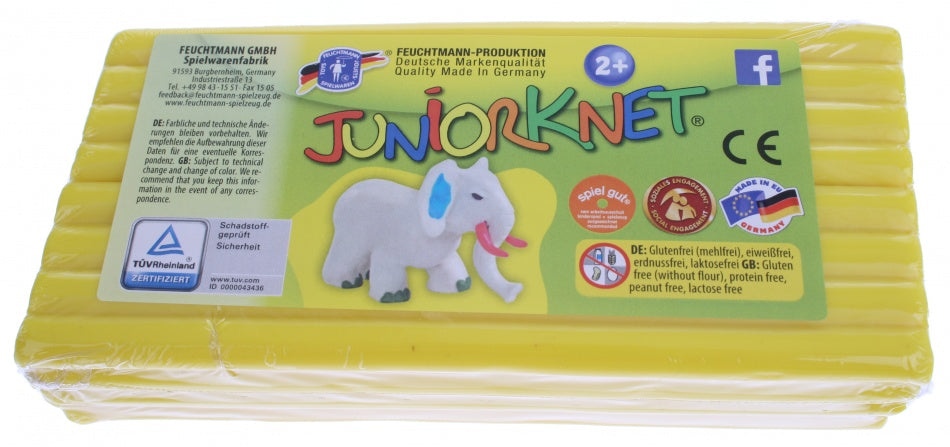 boetseerpasta Juniorknet 500 gram plasticine geel