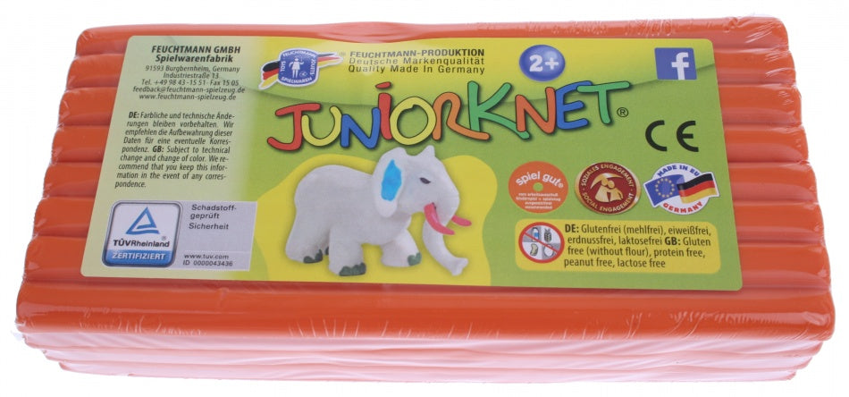 boetseerpasta Juniorknet 500 gram plasticine oranje